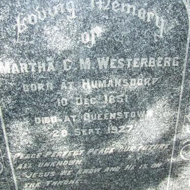 WESTERBERG Martha G.M. 1851-1927