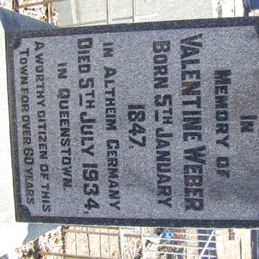 WEBER Valentine 1847-1934 