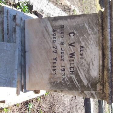 WELCH C.V. -1935 &amp; Annie Elizabeth -1926