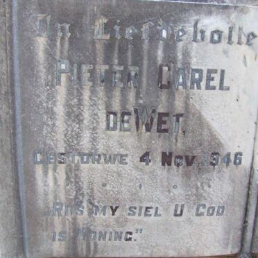 WET Pieter Carel, de -1946