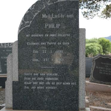 WET Philip, de 1898-1955 &amp; Anna Jacomina MARX 1900-1969 