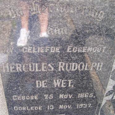 WET Hercules Rudolph, de 1865-1937