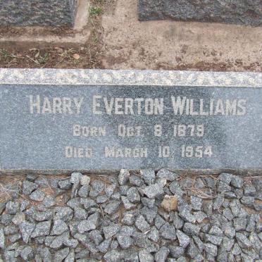 WILLIAMS Harry Everton 1879-1954