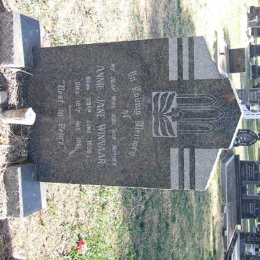 WINNAAR Annie Jane 1888-1961