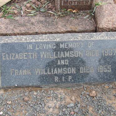 WILLIAMSON Frank -1955 &amp; Elizabeth -1937