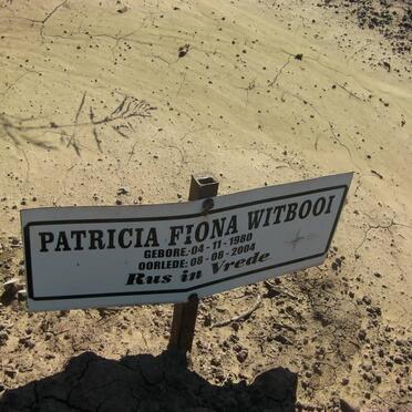 WITBOOI Patricia Fiona 1980-2004