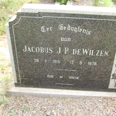 WILZEN Jacobus J.P., de 1915-1976