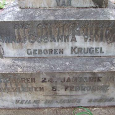 WIJK Anna Susanna, van nee KRUGEL 1844-1916
