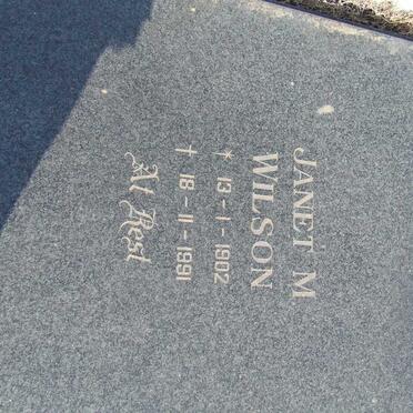 WILSON Janet M. 1902-1991