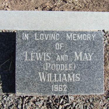 WILLIAMS Lewis -1962 &amp; May PODDLE -1962