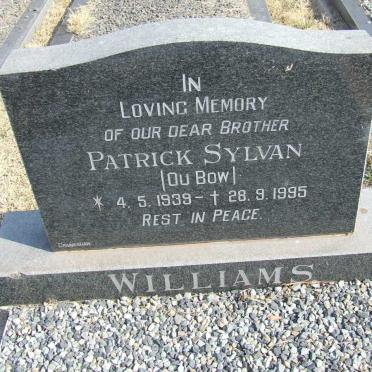 WILLIAMS Patrick Sylvan 1939-1995