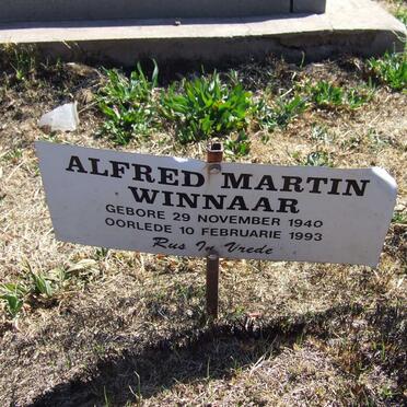 WINNAAR Alfred Martin 1940-1993