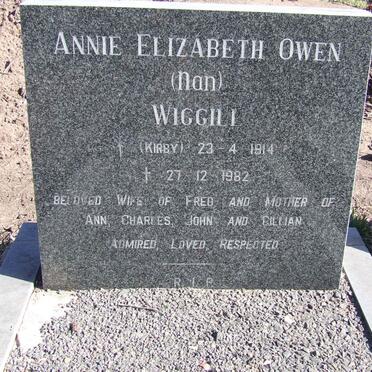 WIGGILL Annie Elizabeth Owen nee KIRBY 1914-1982