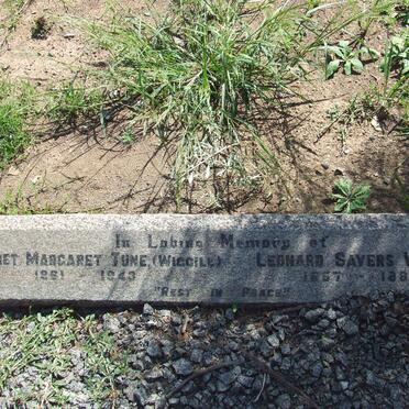 WIGGILL Leonard Sayers 1857-1888 &amp; Harriet Margaret TUNE 1861-1943