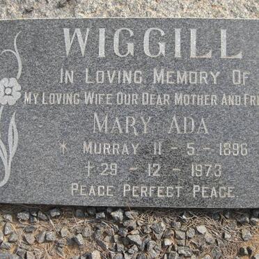 WIGGILL Arthur Garnard 1895-1979 &amp; Mary Ada MURRAY 1896-1973