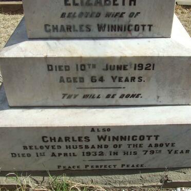 WINNICOTT Charles -1932 &amp; Elizabeth -1921