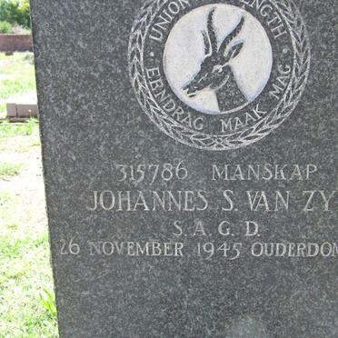 ZYL Johannes S., van -1945