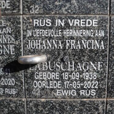 LABUSCHAGNE Johanna Francina 1938-2022