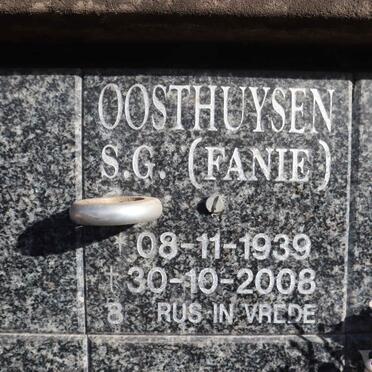 OOSTHUYSEN S.G. 1939-2008