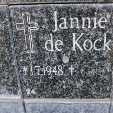 KOCK Jannie, de 1948-