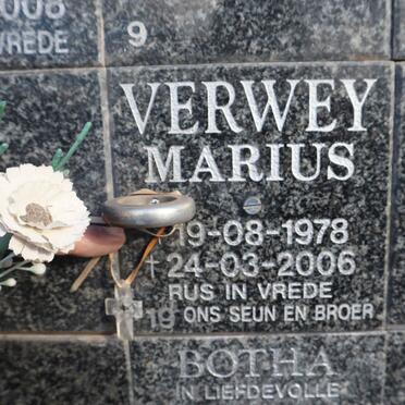 VERWEY Marius 1978-2006
