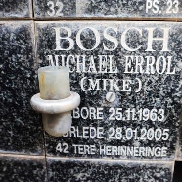 BOSCH Michael Errol 1963-2005