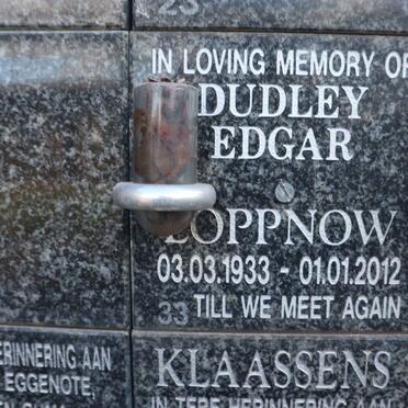 LOPPNOW Dudley Edgar 1933-2012