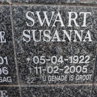 SWART Susanna 1922-2005