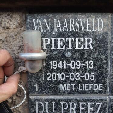 JAARSVELD Pieter, van 1941-2010