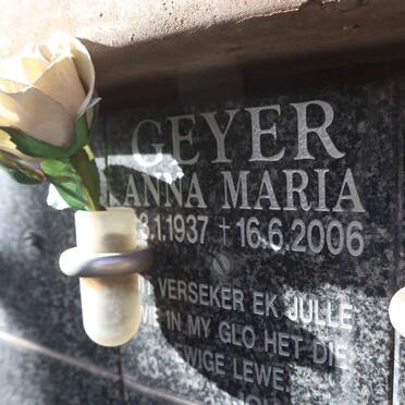 GEYER Anna Maria 1937-2006