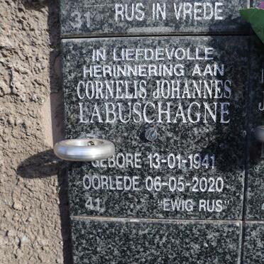 LABUSCHAGNE Cornelis Johannes 1941-2020