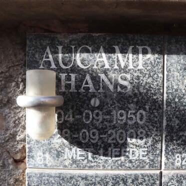 AUCAMP Hans 1950-2008