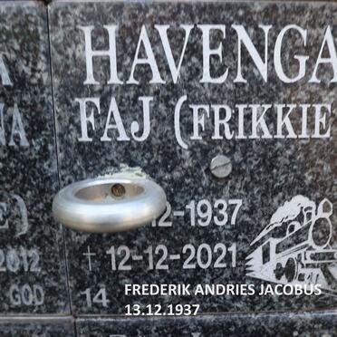 HAVENGA F.A.J. 1937-2021