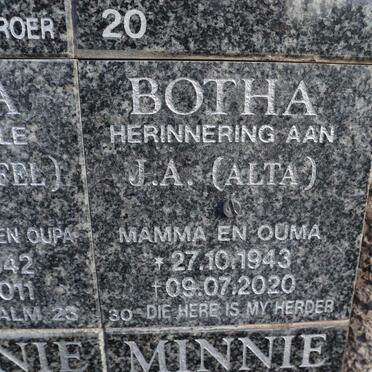BOTHA J.A. 1943-2020