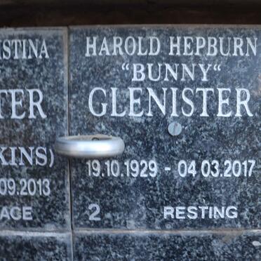 GLENISTER Harold Hepburn 1929-2017