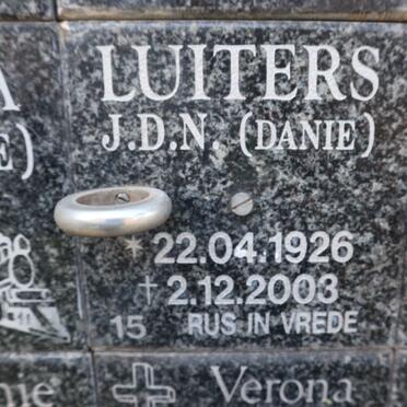 LUITERS J.D.N. 1926-2003