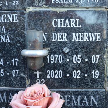 MERWE Charl, van der 1970-2020