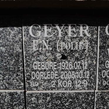 GEYER E.N. 1926-2005