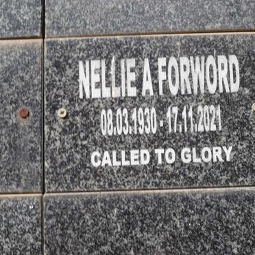 FORWORD Nellie A. 1930-2021