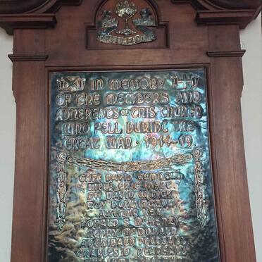 6. WWI Memorial - see names