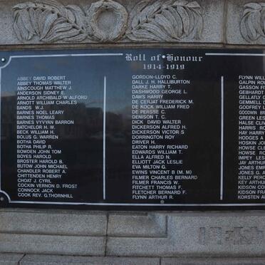 10. New plaques - Memorial World War I 1914-1919