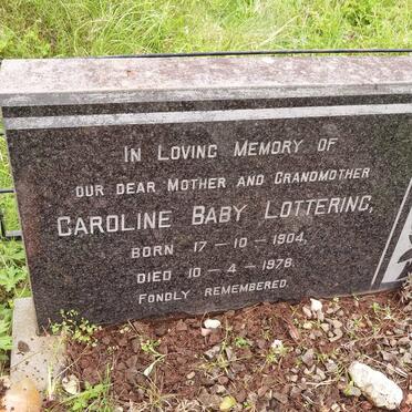 LOTTERING Caroline Baby 1904-1978