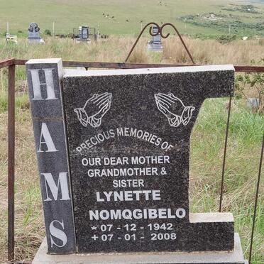 HAMS Lynette Nomqgibelo 1942-2008