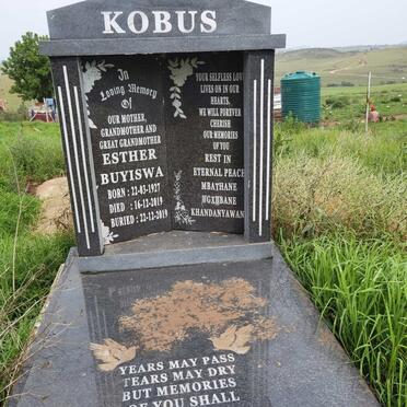 KOBUS Esther Buyiswa 1927-2019
