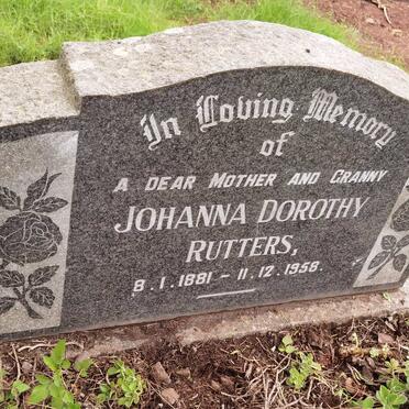 RUTTERS Johanna Dorothy 1881-1958