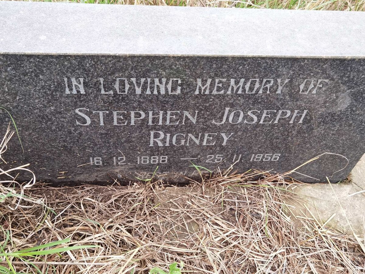 RIGNEY Stephen Joseph 1888-1956