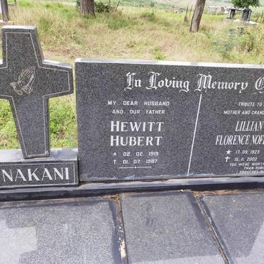 NAKANI Hewitt Hubert 1919-1987 &amp; Lillian Florence Nofika 1923-2002