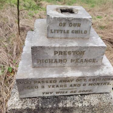 PEARCE Preston Richard -1899