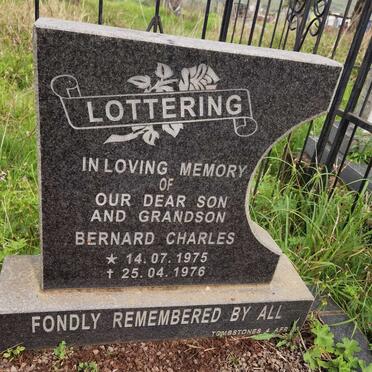 LOTTERING Bernard Charles 1975-1976