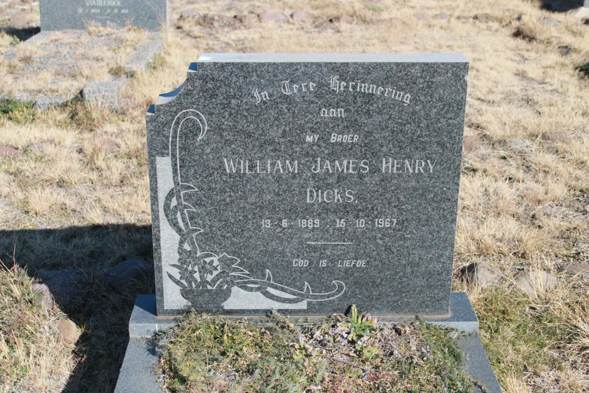 DICKS William James Henry 1889-1967